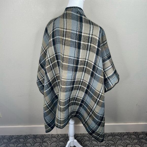 Woolrich Women's Reversible Plaid Herringbone Blanket‎ Wrap Shawl Scarf - Picture 5 of 10